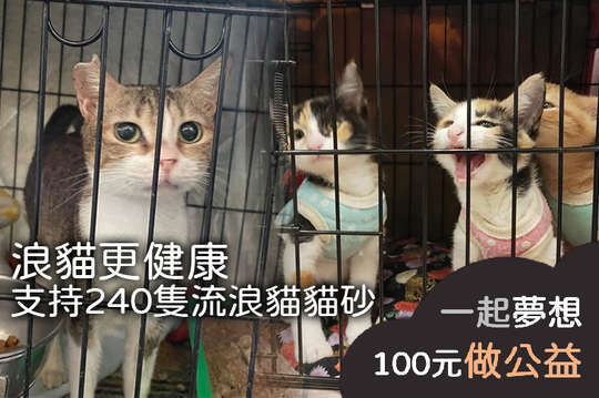 募集八個月的流浪貓貓砂，讓流浪貓能有乾淨的貓砂，更有尊嚴的生活！