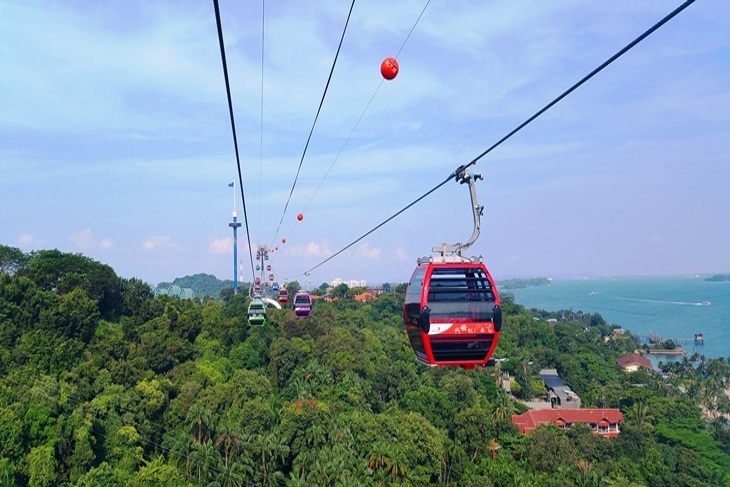 新加坡聖淘沙空中纜車往返車票