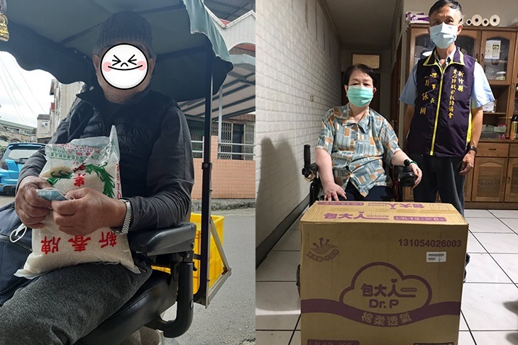 新竹身障邊緣戶與獨老物資支援