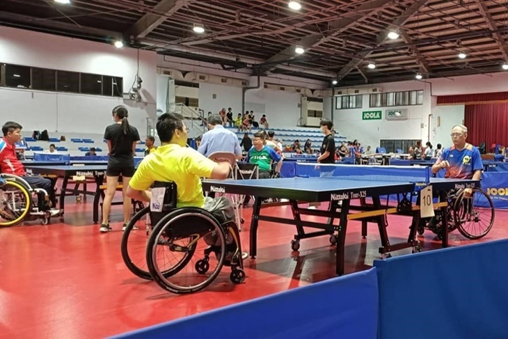 支持身心障礙者桌球運動