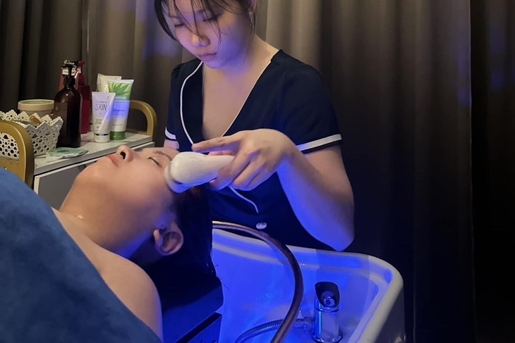 奧黛藍越式洗頭