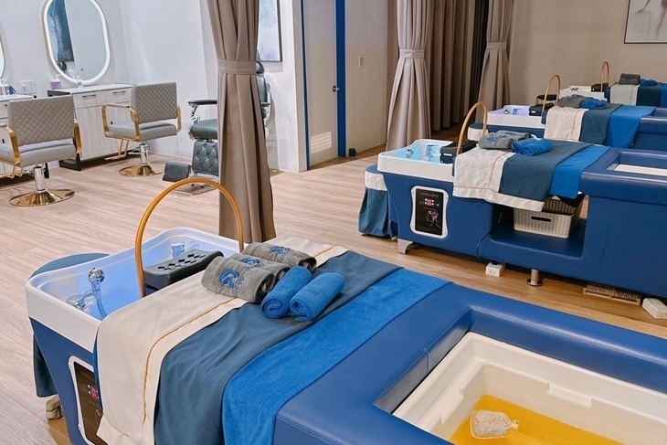 奧黛藍越式洗頭