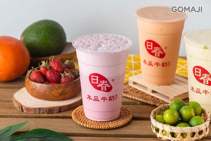 日春木瓜牛奶
