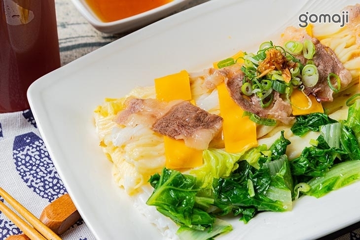 蒸食在研磨腸粉