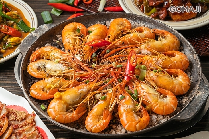 集鮮熱炒活蝦料理