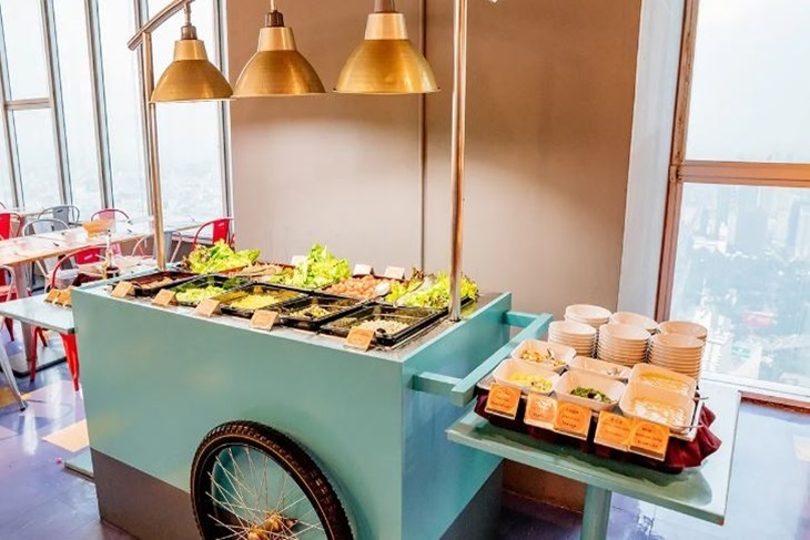 曼谷彩虹雲霄酒店 Baiyoke Sky Hotel 76&78樓自助午餐