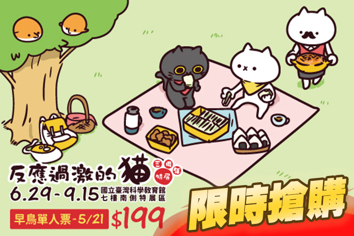 反應過激的貓三周年特展