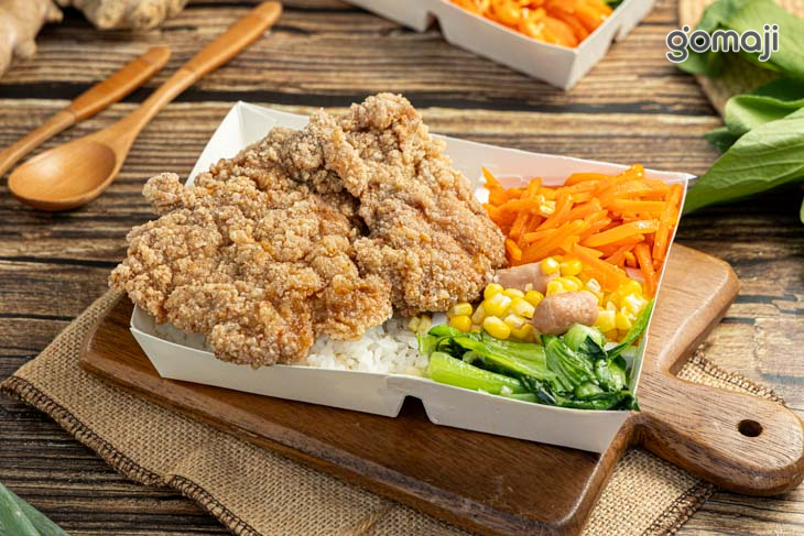 黑曜鹽酥雞便當