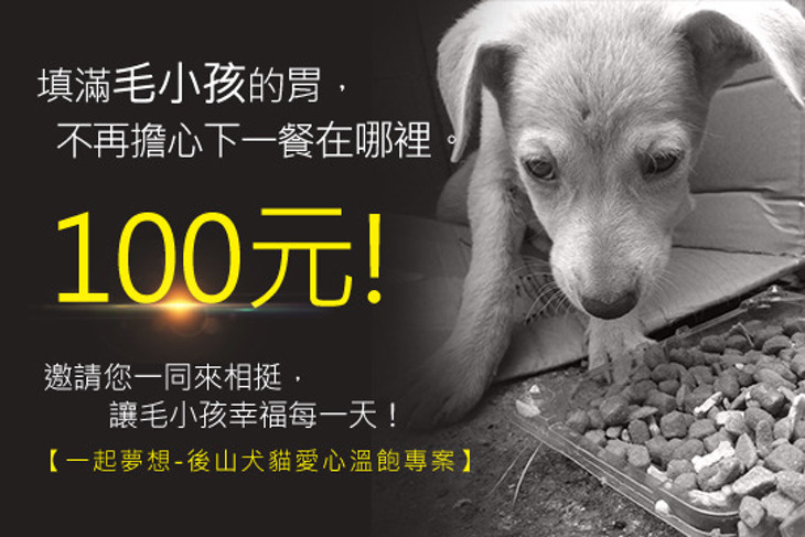 一起夢想-後山犬貓愛心溫飽專案