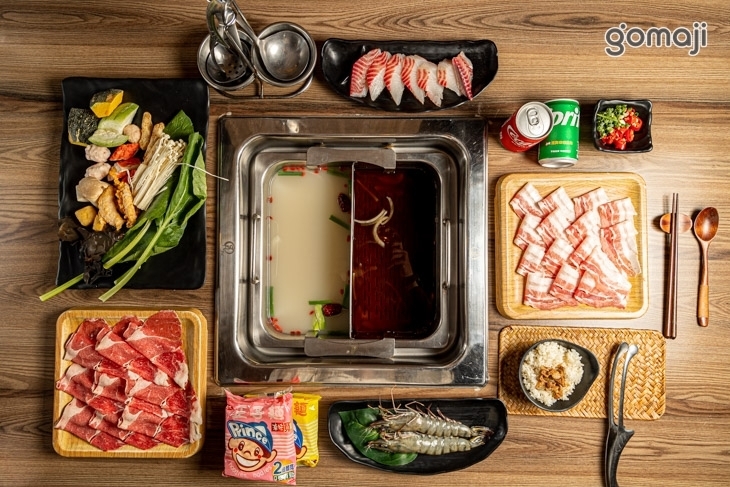 圓砌鴛鴦升降鍋物