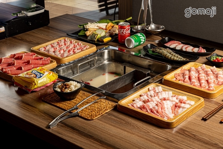 圓砌鴛鴦升降鍋物