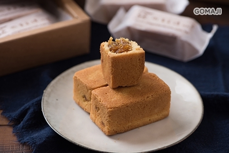 微黃金磚糕點