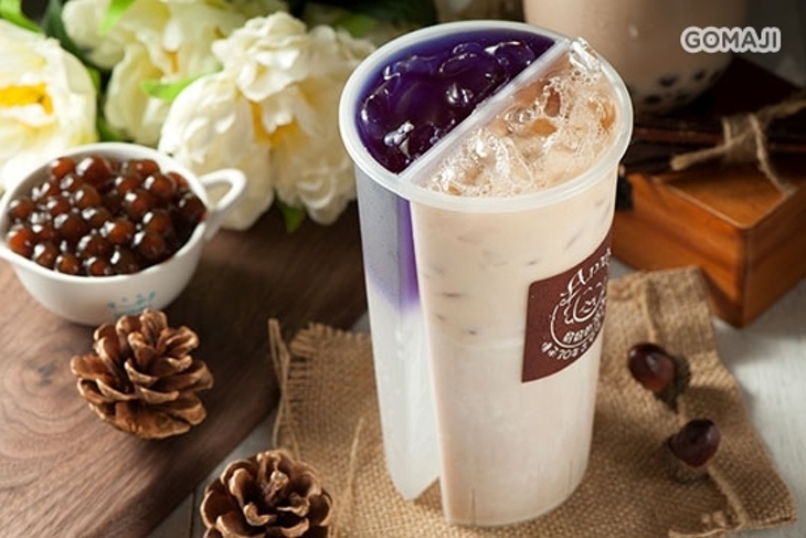 古早味ㄟAma 雙享杯‧燈泡奶茶