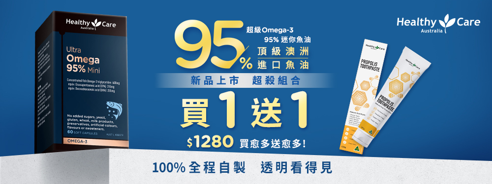 超級Omega-3 95% 迷你魚油 新品上市