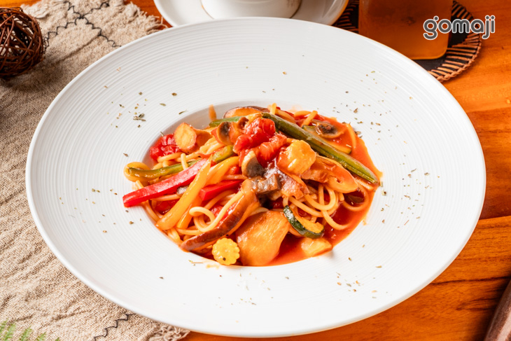 野菇食蔬番茄義大利麵