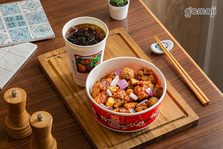 雞腿肉蓋飯套餐