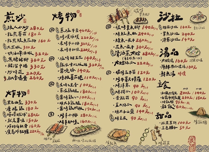 菜單