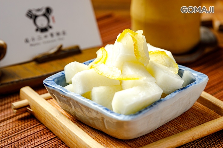 烤玉米筍+柚子大根