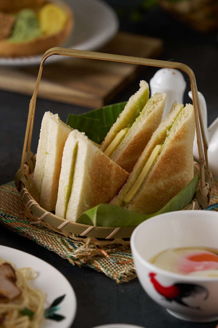 烘吐司配咖椰醬奶油(4片) 