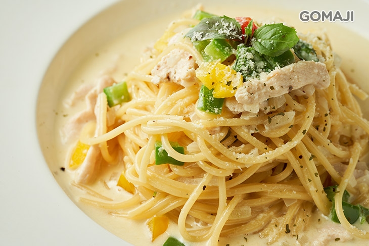 奶油甜椒雞肉麵