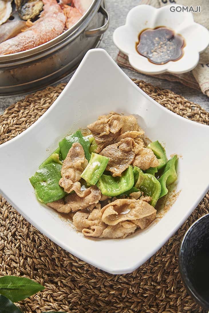 炒孜然鮮蔬豬肉一份