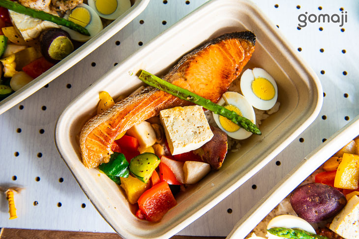 香煎鮭魚輕食飯盒