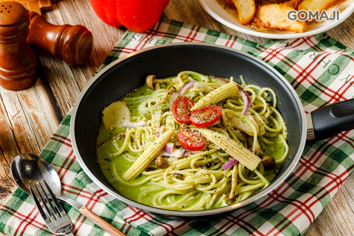 青醬菇菇義大利麵