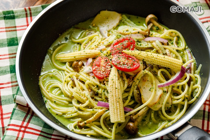 青醬菇菇義大利麵