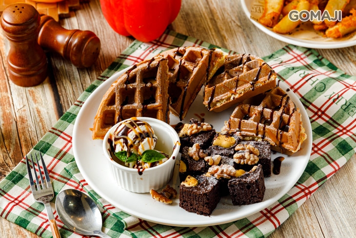 巧克力布朗尼鬆餅