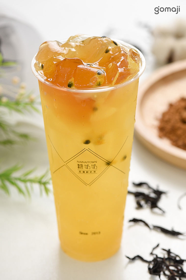 鮮橙百香蜜茶