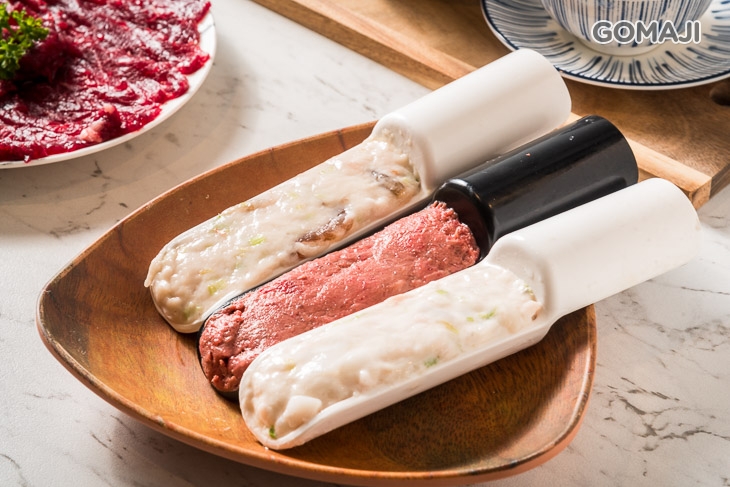 手工蝦仁漿、花枝漿、牛肉漿