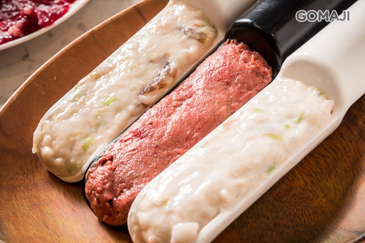 手工蝦仁漿、花枝漿、牛肉漿