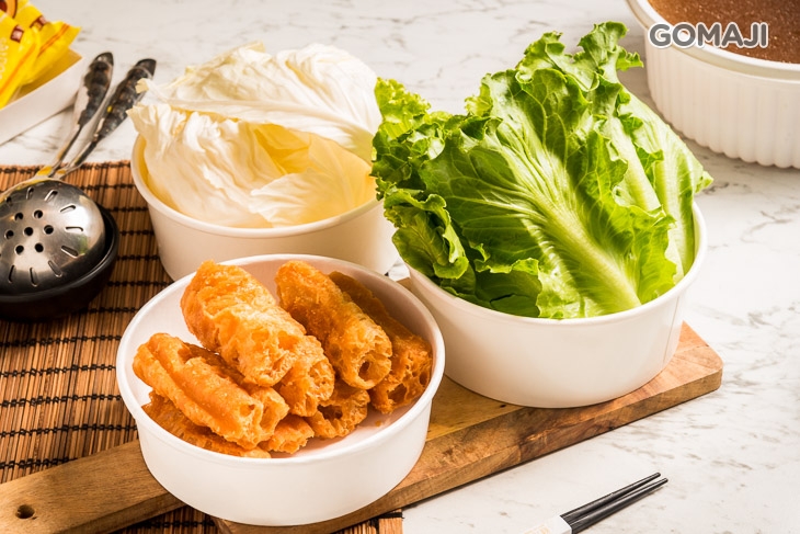 老油條一份 + 當日季節時蔬二份