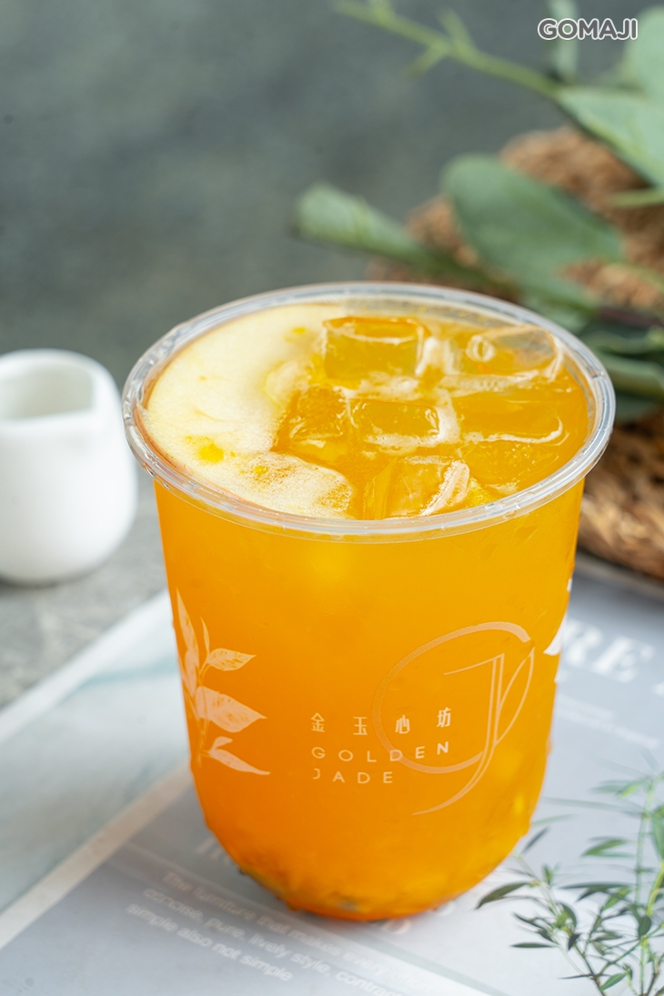 芒果鮮百香凍飲