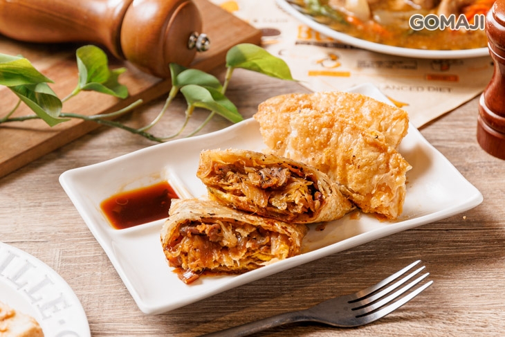 鐵板燒肉炸蛋餅