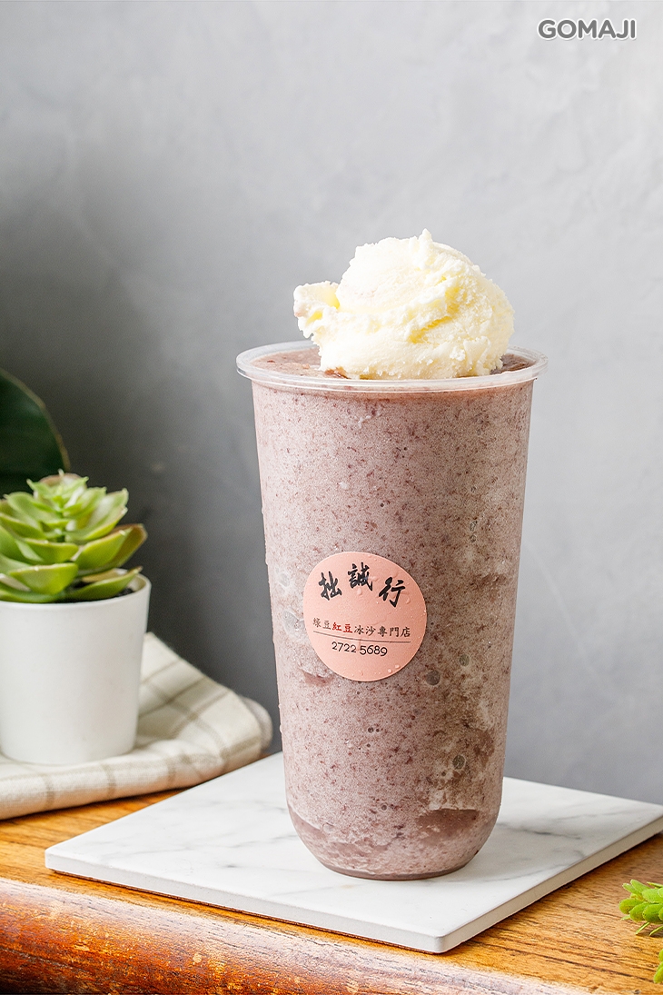 漂浮冰淇淋紅豆冰沙