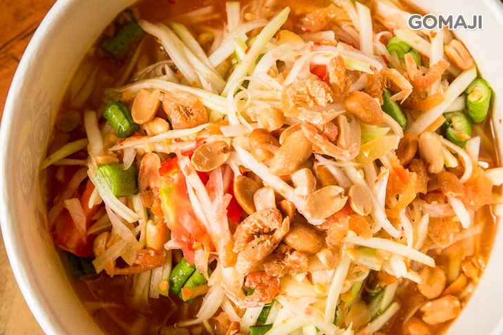 手搗涼拌青木瓜絲