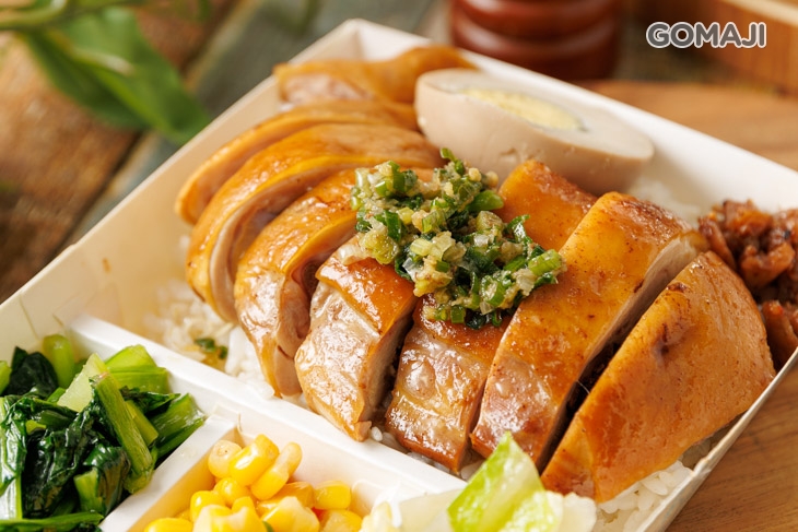 玫瑰油雞腿飯
