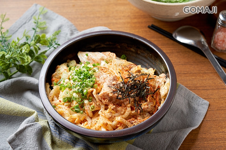 韓式泡菜炒烏龍(松阪豬)