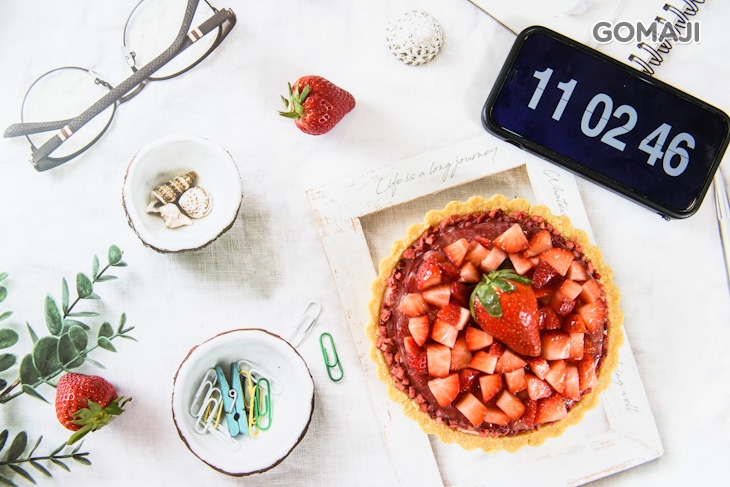 美滿草莓芝士派