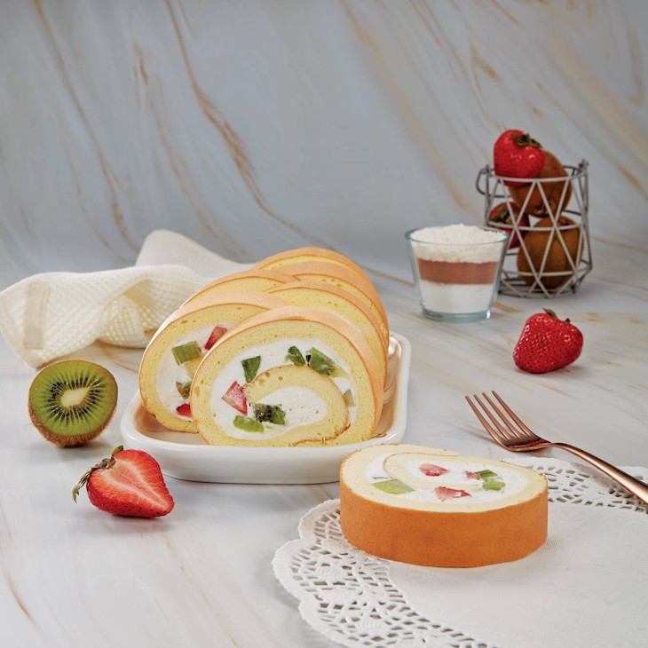 舒芙蕾水果蛋糕捲 