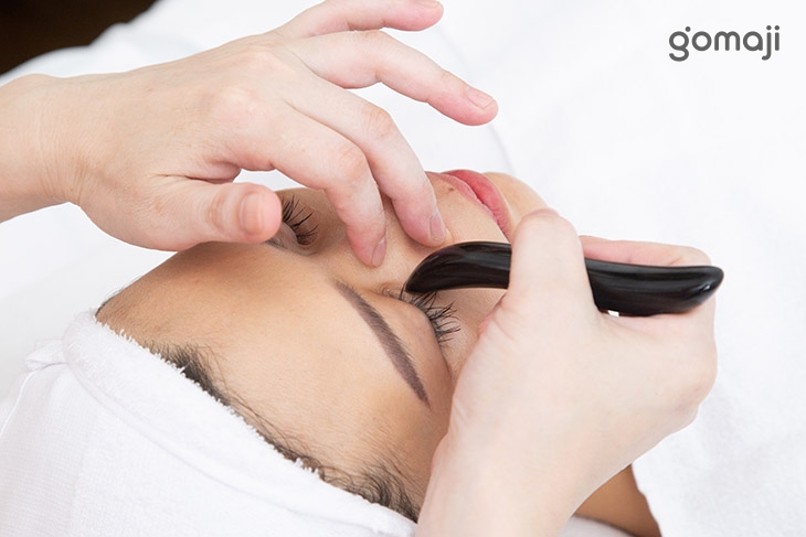 去角質＋黑曜能量石疏通(眼睛舒緩SPA＋臉部＋咀嚼肌)