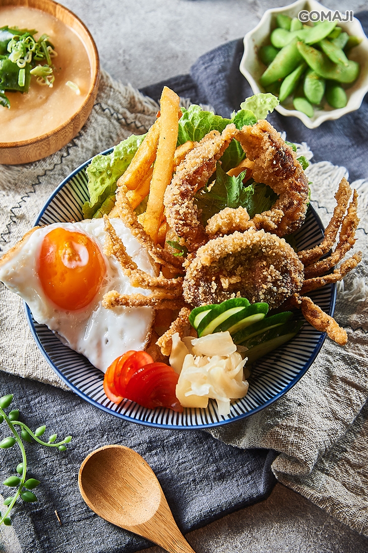 軟殼蟹蓋飯