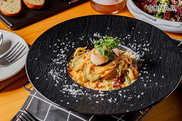 干貝海膽細扁麵