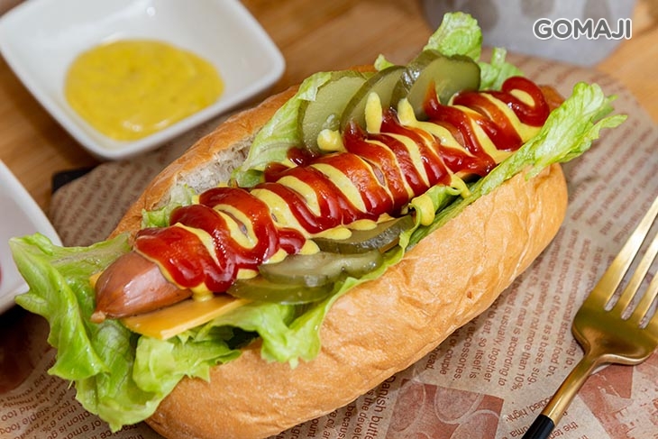 原味起司熱狗堡