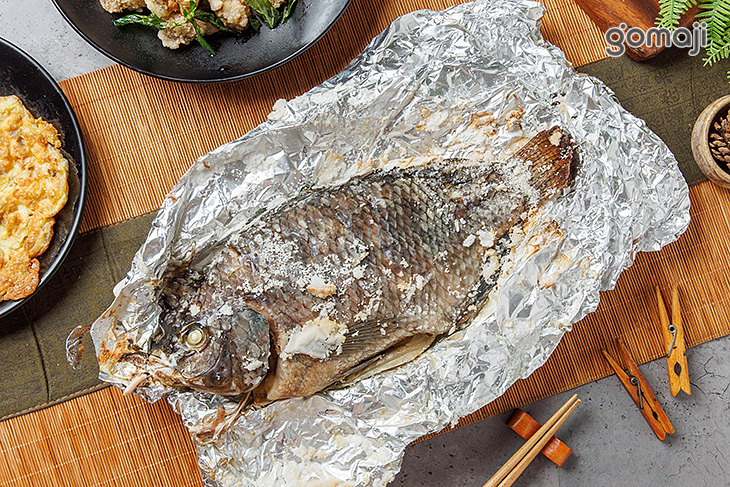 鹽焗無郭魚