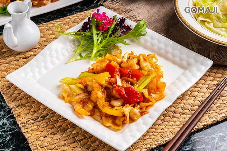 XO醬龍腸蝦球一份