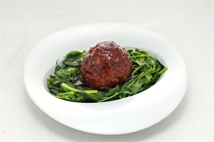 醬燒碧綠葵花球