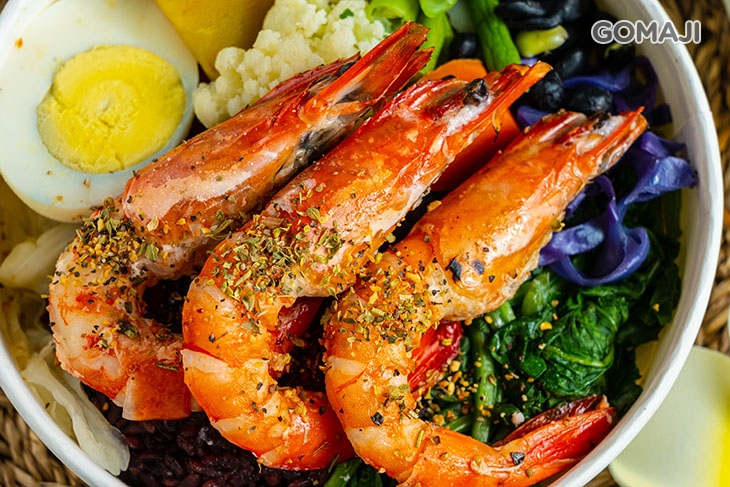 蒜香黑胡椒草蝦