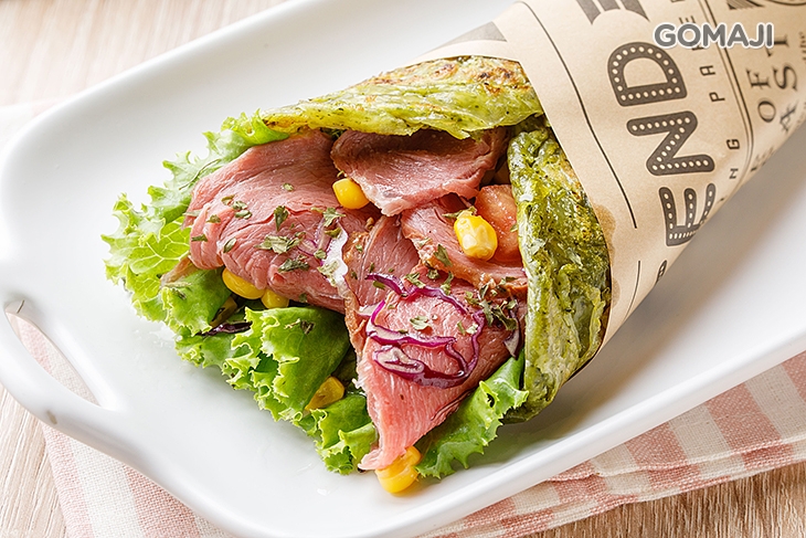 胡椒牛肉蛋椿捲餅